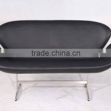 Salon furniture waiting sofa swan leisure loveseat