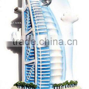 polyresin souvenir magnets Burj Al Arab Dubai fridge Magnet