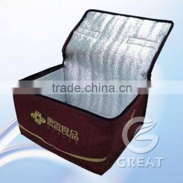 Printed Cooler Bag with Aluminum Foil and Padding Inside(glt-c0037)