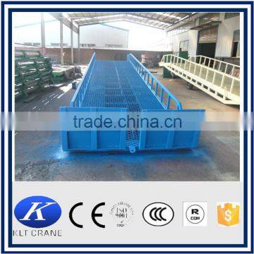 12t loading dock ramp hydraulic mobile yard ramp