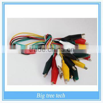 10pcs/lot Lilypad FLORA Small Alligator Clip Test Lead With Pvc Cable(set of 10) (BT0192-W) B504