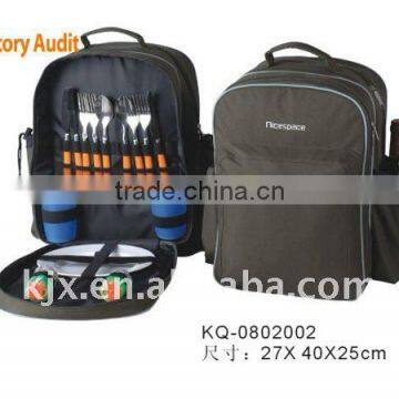 Autumn new style 600D picnic backpack food bag for 2