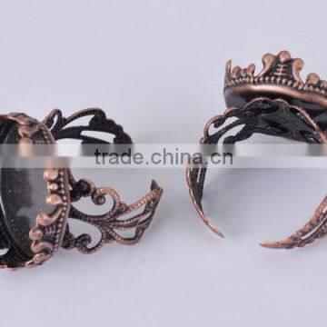 2014 Wholesale Antique Rings Base Blank Setting With Lace