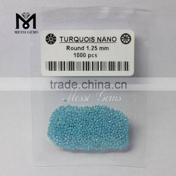 Hot Sell Machine Cut Round 1.25mm Nano Turquoise