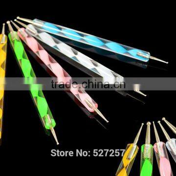 Dotting Pen 2 Way Marbleizing Painting Tool Nail Art Dot