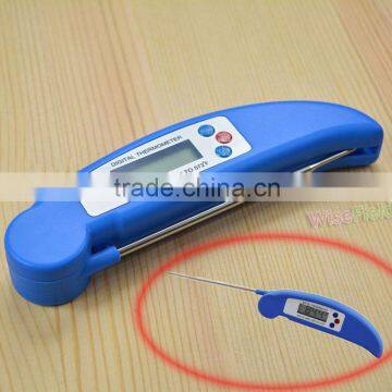 Blue BBQ Foldable Thermometer Barbecue Digital LCD Cooking Food Probe Meat Kitchen Sensor