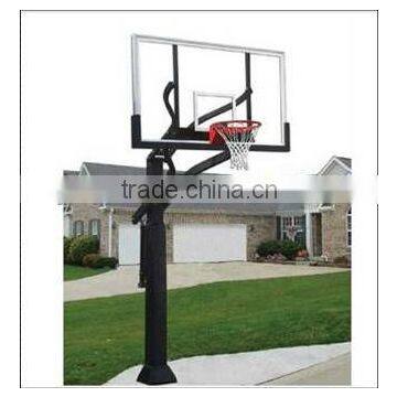 Removable Basketball Stand With Glass Basketball Backboard photo-4