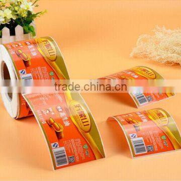 Full Color Printing Round Adhesive Food Label Sticker