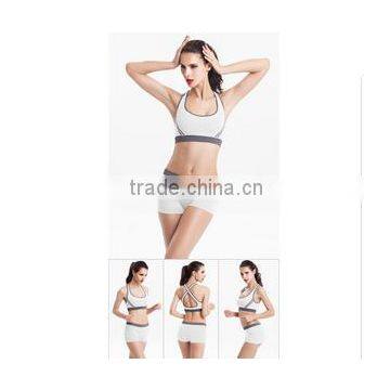 Quick-dry Sports Bra Set Shakeproof Ladies Running Fitness Vest Wireless Running Bra Yoga Sport Bra Sexy Womens Tracksuits Set photo-4
