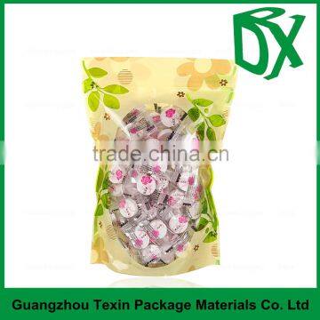 High quality food grade glossy printed plastic packaging jelly candy bag for baby food in china 