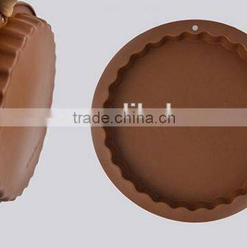 100% Food Grade Flower Border Big Silicone Cake Mould photo-5
