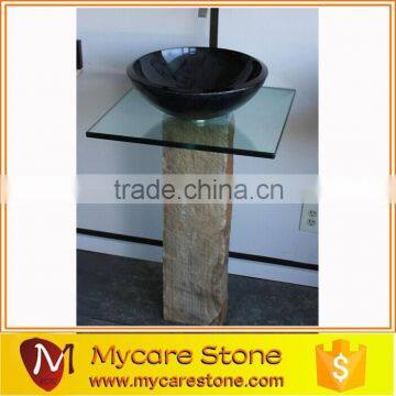 New Arrival China Pedestal Sink on Sale,stone Pedestal Basin photo-4
