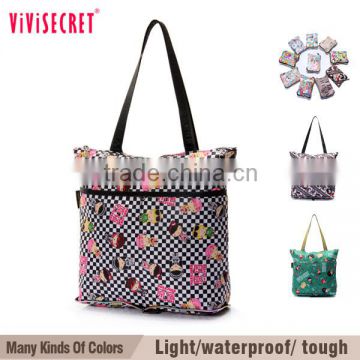 vivisecret funny nylon foldable market shopping bag