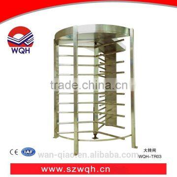 WQH Full height prestige turnstile double passage RFID interface automatic entrance gate for smart card door