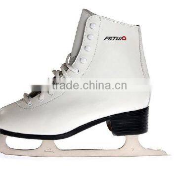 Best sales Classic High-end white ice skates figure skates manufacture synthetic leather