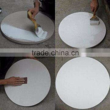 Round stretched canvas for artists