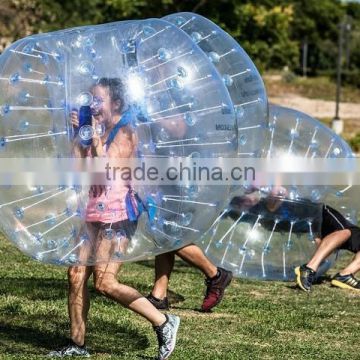 wholesale inflatable human sized soccer bubble ball