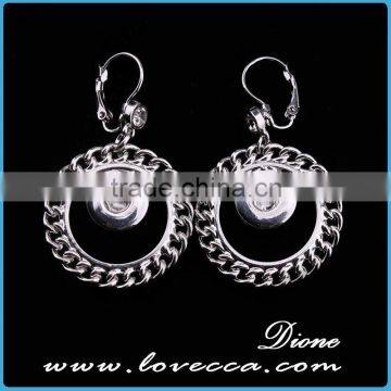 Hot 2015 new product jewelry wholesale fashion crystal silver chrismas earrings for party