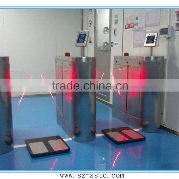 Electronic full automatic ESD testing flap turnstile