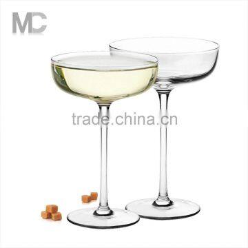 Handmade Fancy Elegant clear glass Champagne Saucer