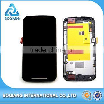 China Supply Original lcd for Motorola Moto G2 Lcd Display With Frame Replacement