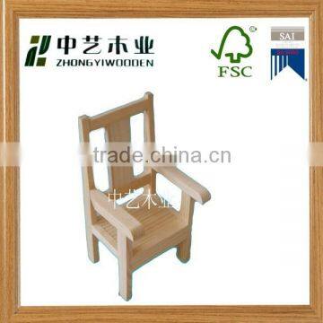 mini promotional chinese Gift wooden chair,DIY children wooden educational toys