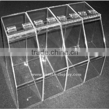 custom clear plexiglass food display case