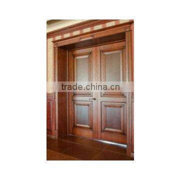 Double entrance painted door design