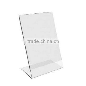 Acrylic Sign Holders Slant Back 8.5 x 11- 2 MM THICK ACRYLIC, Ad Frame - Perfect for your Home or Office and Business (6 Pack)