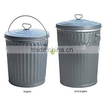 Galvanised Steel Outdoor Garbage Containers