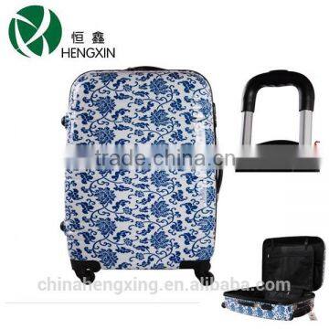 Blue and White Porcelain Luggage Case with Trolley (Chinese style)