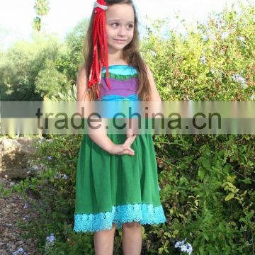 new arrival Little Mermaid princess dress 2015 new Mermaid suspender dress costumes party dress