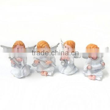 little angel statues, religious angel statues with instrument