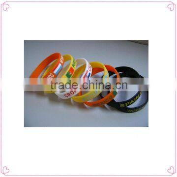 personalized silicone wristband unit,sports silicone bracelets