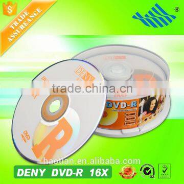 DENY wholesale recordable blank dvd disc