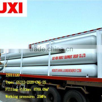 8769Nm3, ISO11120, 25Mpa for Movable CNG tube container for transportation