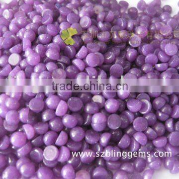 Wholesale dyed purple jade plain round cabochon