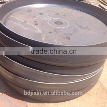 Welding carbon steel punching flat dish ends, ASME baoding jixin gland