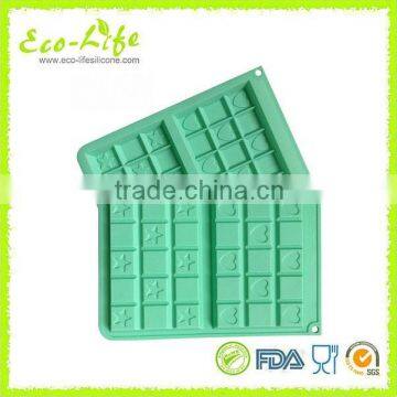 2pcs small Silicone Waffle Cookie Mold, Silicone Cake Chocolate Mold, Ice Cube Tray