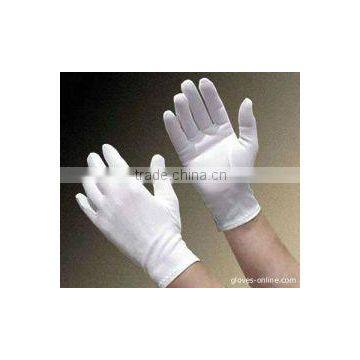 cotton marching band uniform white gloves 100% cotton cloth gloves