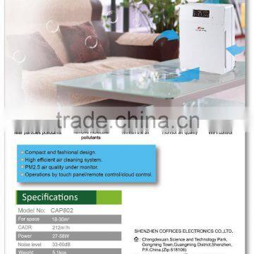 Factory direct sales CAP802 home/office/hotel type air purifier