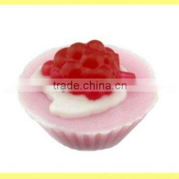 natural strawberry cake soap