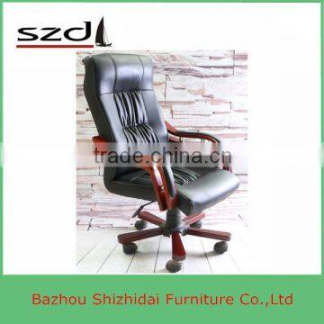 China Leather Kings Chair Antique Wood Office Chair SD-8201