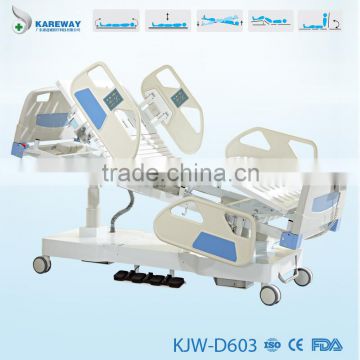 icu electric hospital bed with three colomn motors KJW-D603