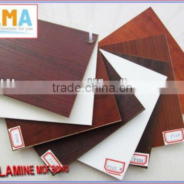 ash/beech/cherry/teak/walnut/sapeli/oak melamine MDF