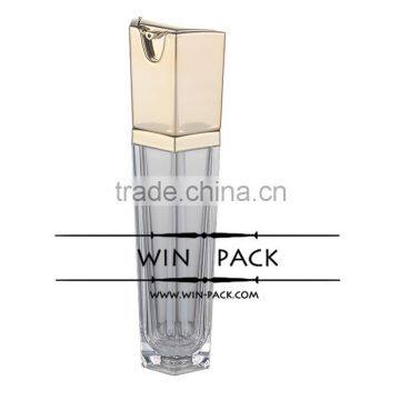 WY0884 new style special acrylic bottle, acrylic pump bottle, 30ml tapered acrylic bottle