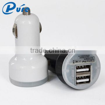 manufacturer supply electric car charger for smartphone dual usb charger