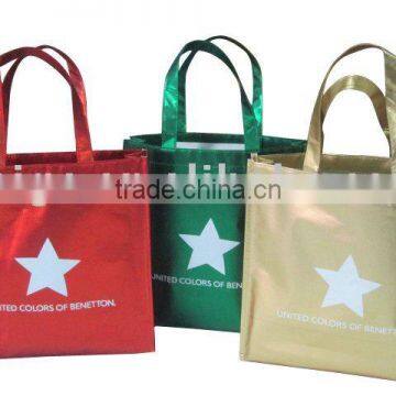 2015 New PP Non Woven Bag With Metallic Foil