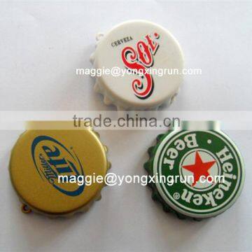 Bottle Cap Shape Mini Portable fm Radio With Keychain photo-2