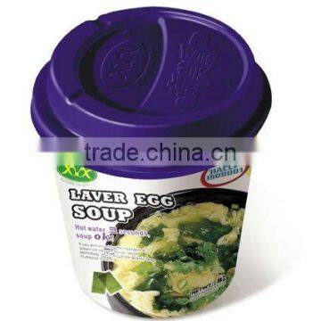 FREEZE DRIED INSTANT LAVER EGG SOUP(CUP)